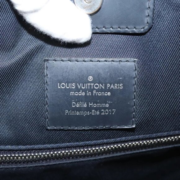 LOUIS VUITTON Monogram Savanna Tote Bag Black M54127 LV Auth BA2200 - Picture 2 of 14